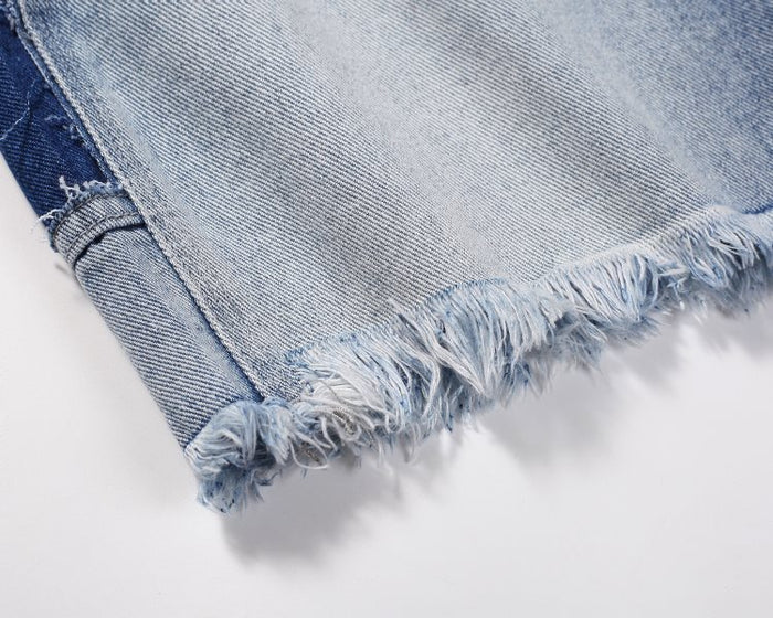 RYZEN - RIPPED DENIM SHORTS