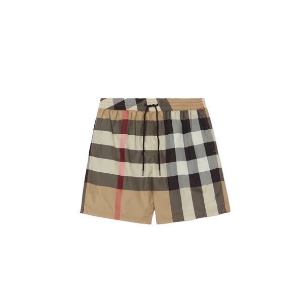 CHEQUERED - SHORTS BEIG