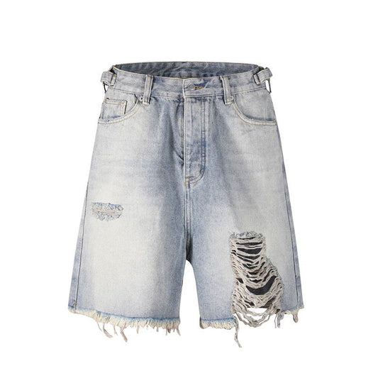DENIM - RIPPED SHORTS